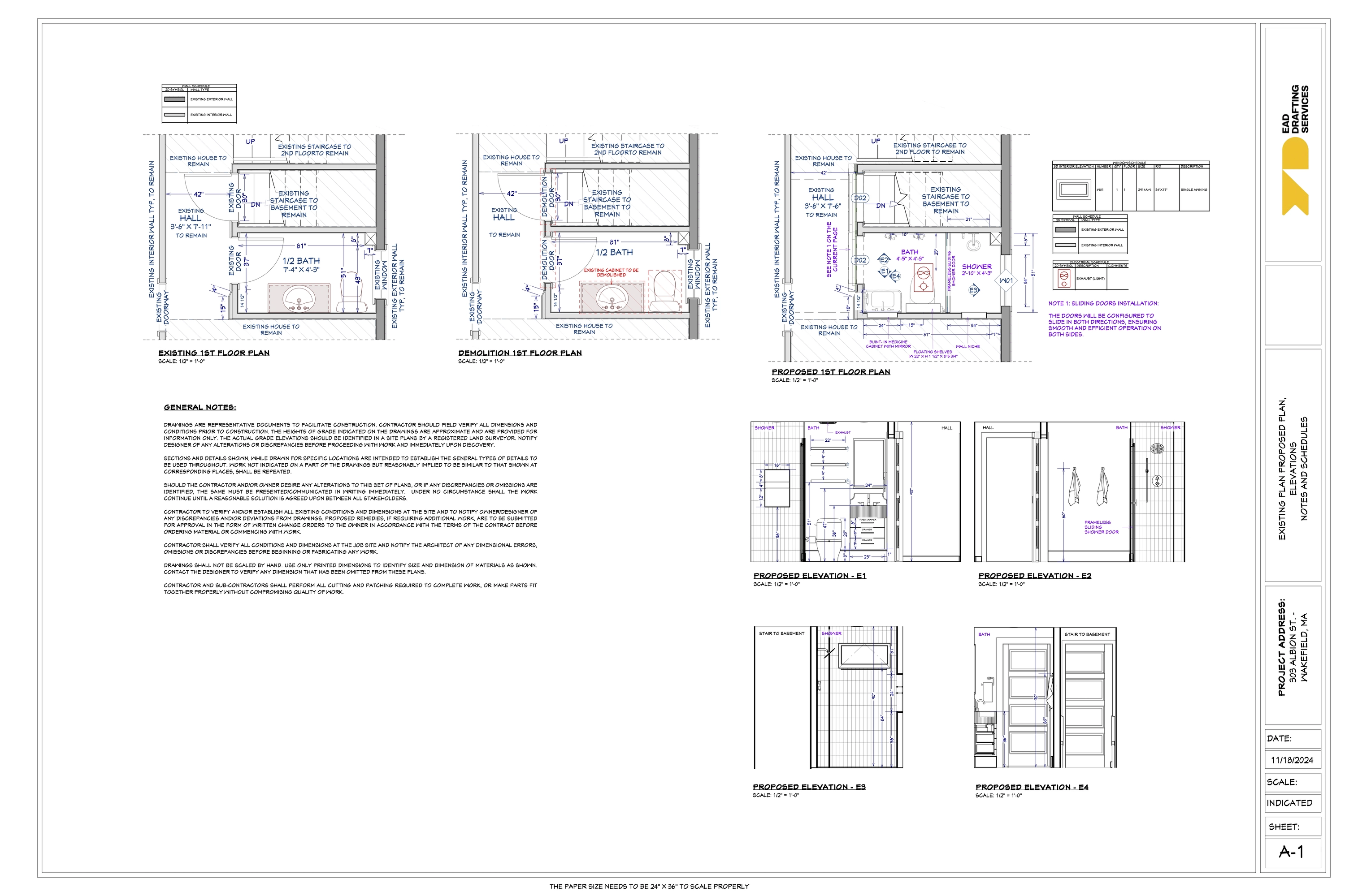 303 Albion St - Wakefield, MA residential project by EAD Drafting Services